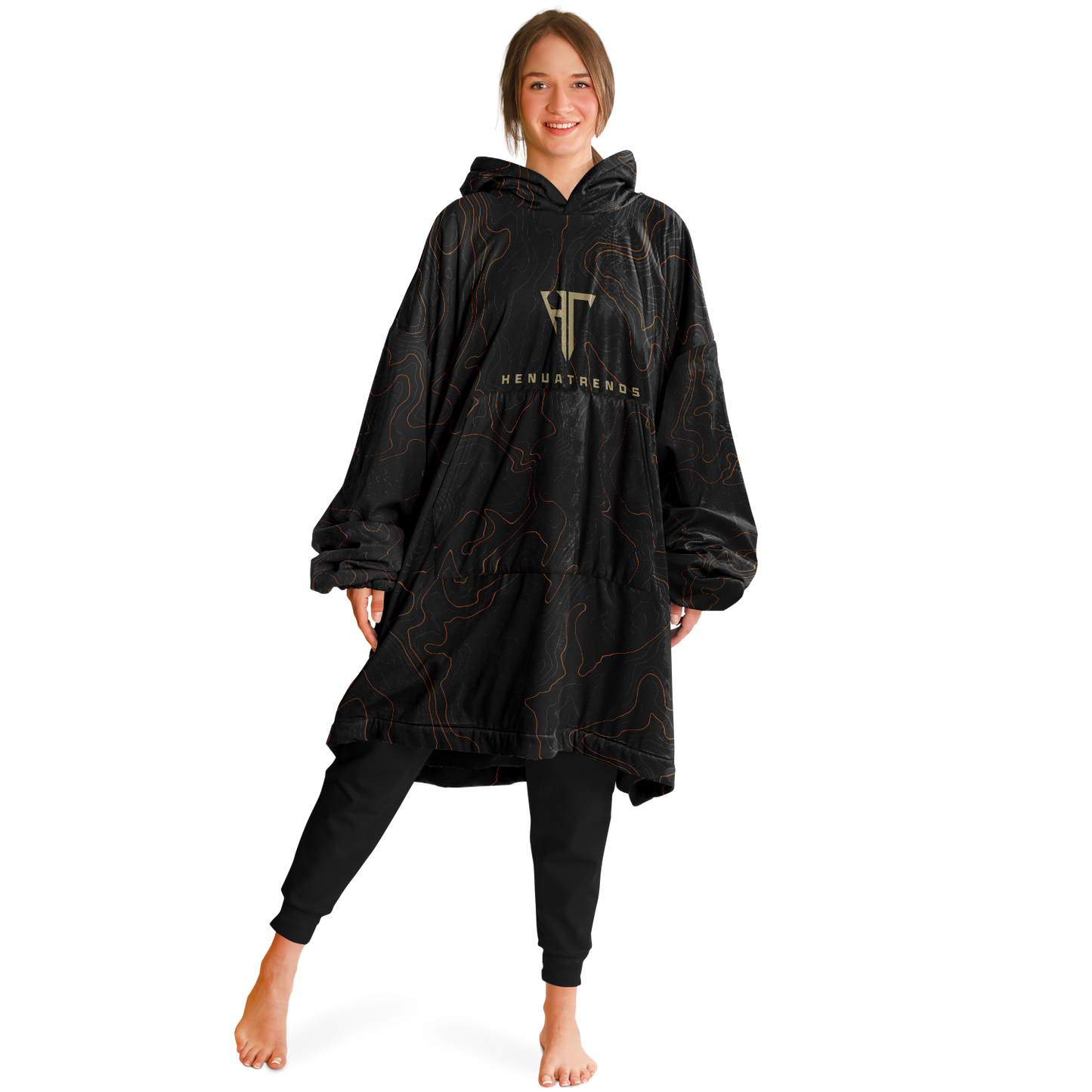 Henuatrends Snug Hoodie - AOP