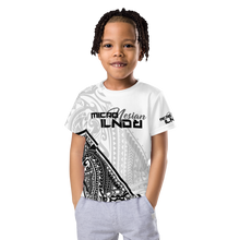 Load image into Gallery viewer, Micronesian tribal (wht)Kids crew neck t-shirt
