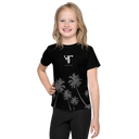 HT palm branded black -Kids crew neck t-shirt