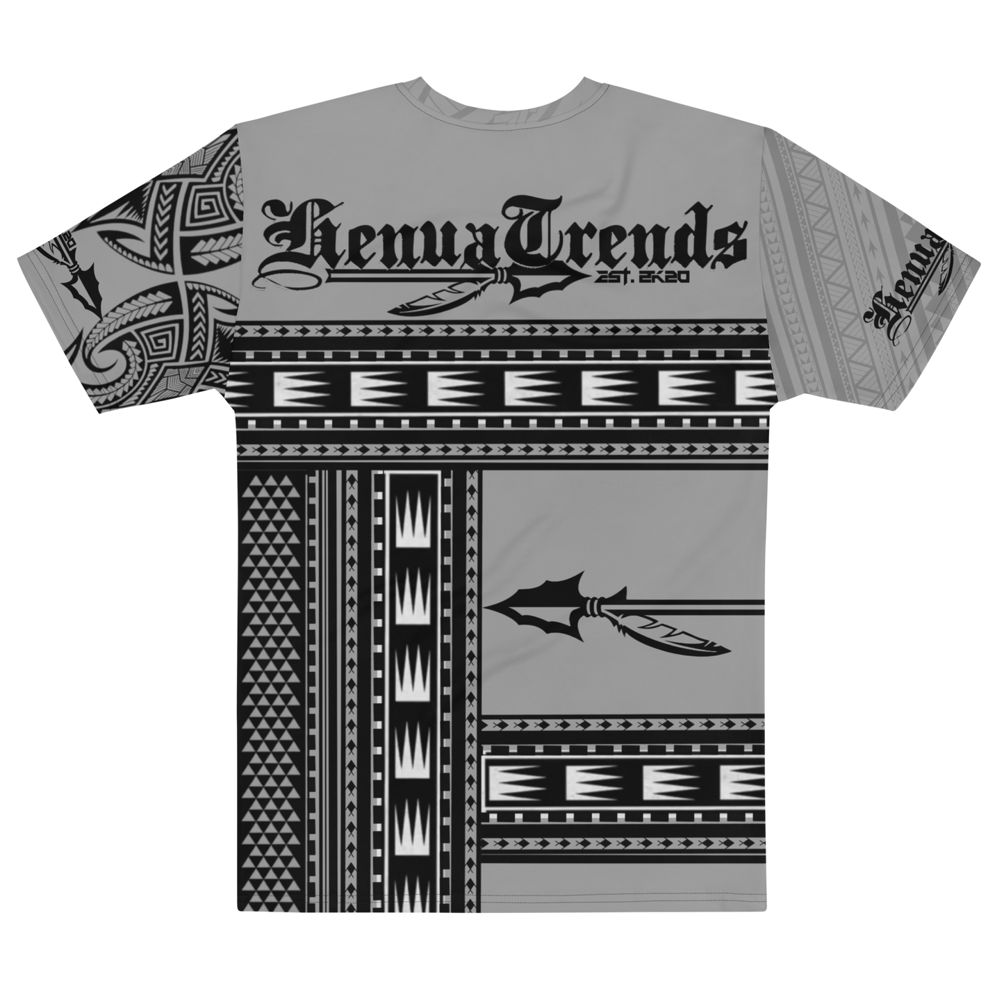 HENUATRENDs gray tribal t-shirt