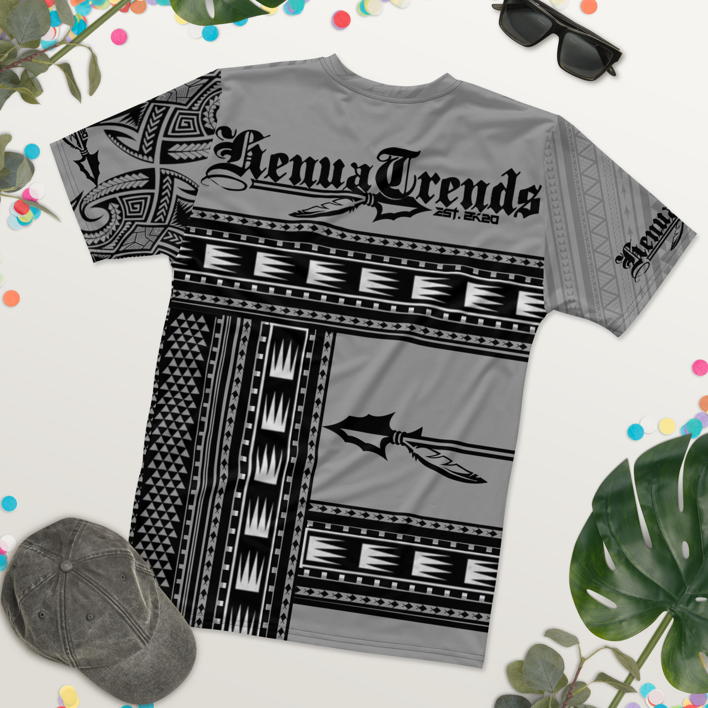 HENUATRENDs gray tribal t-shirt