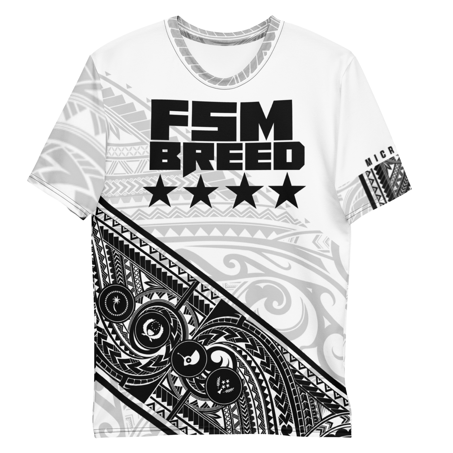 FSM breed Bulk Wht tribal Men's t-shirt