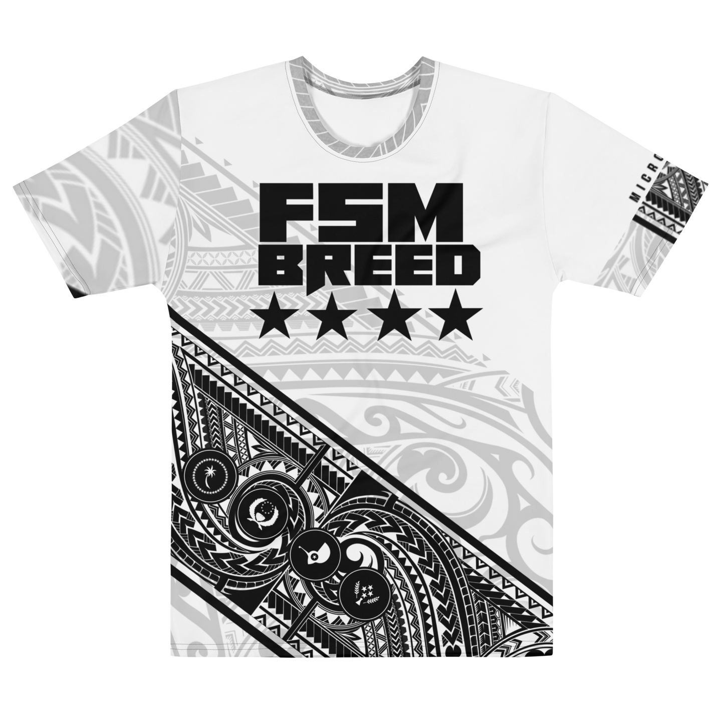 FSM breed Bulk Wht tribal Men's t-shirt