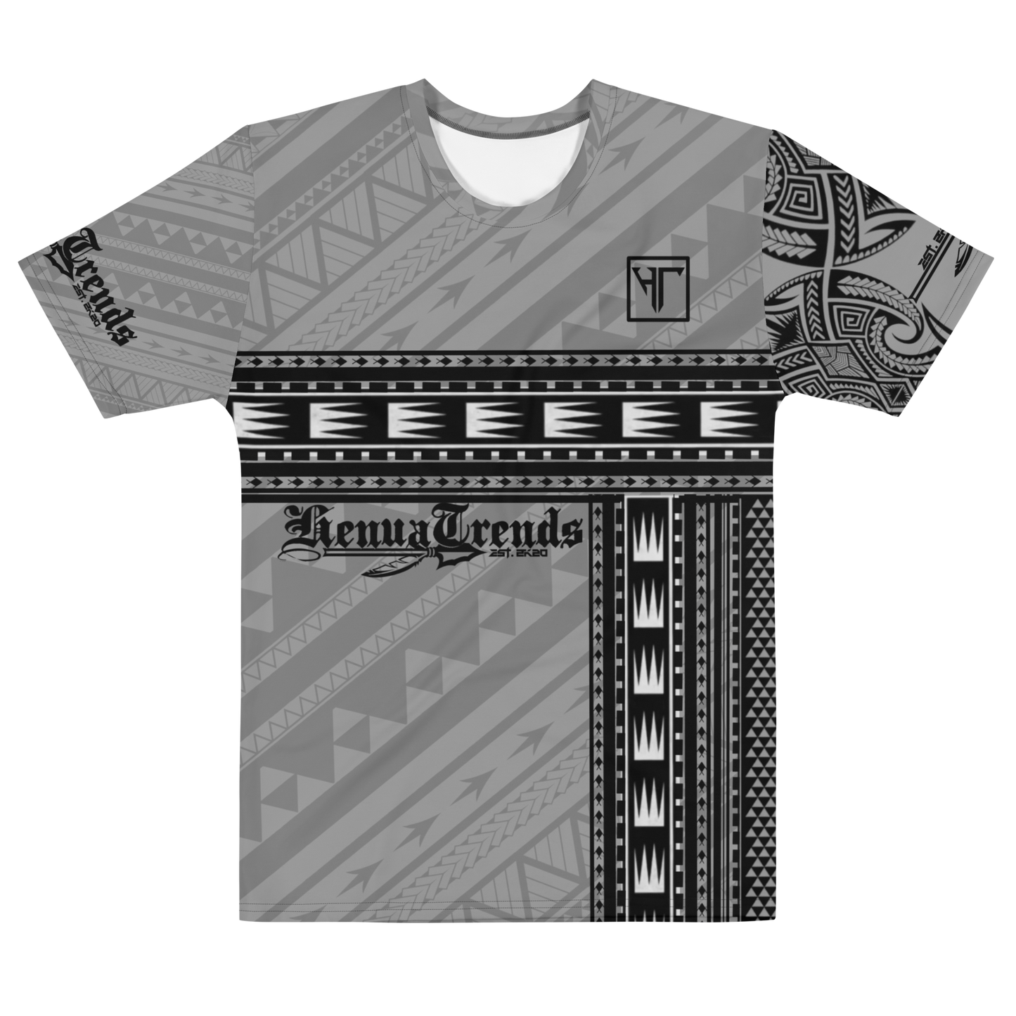 HENUATRENDs gray tribal t-shirt