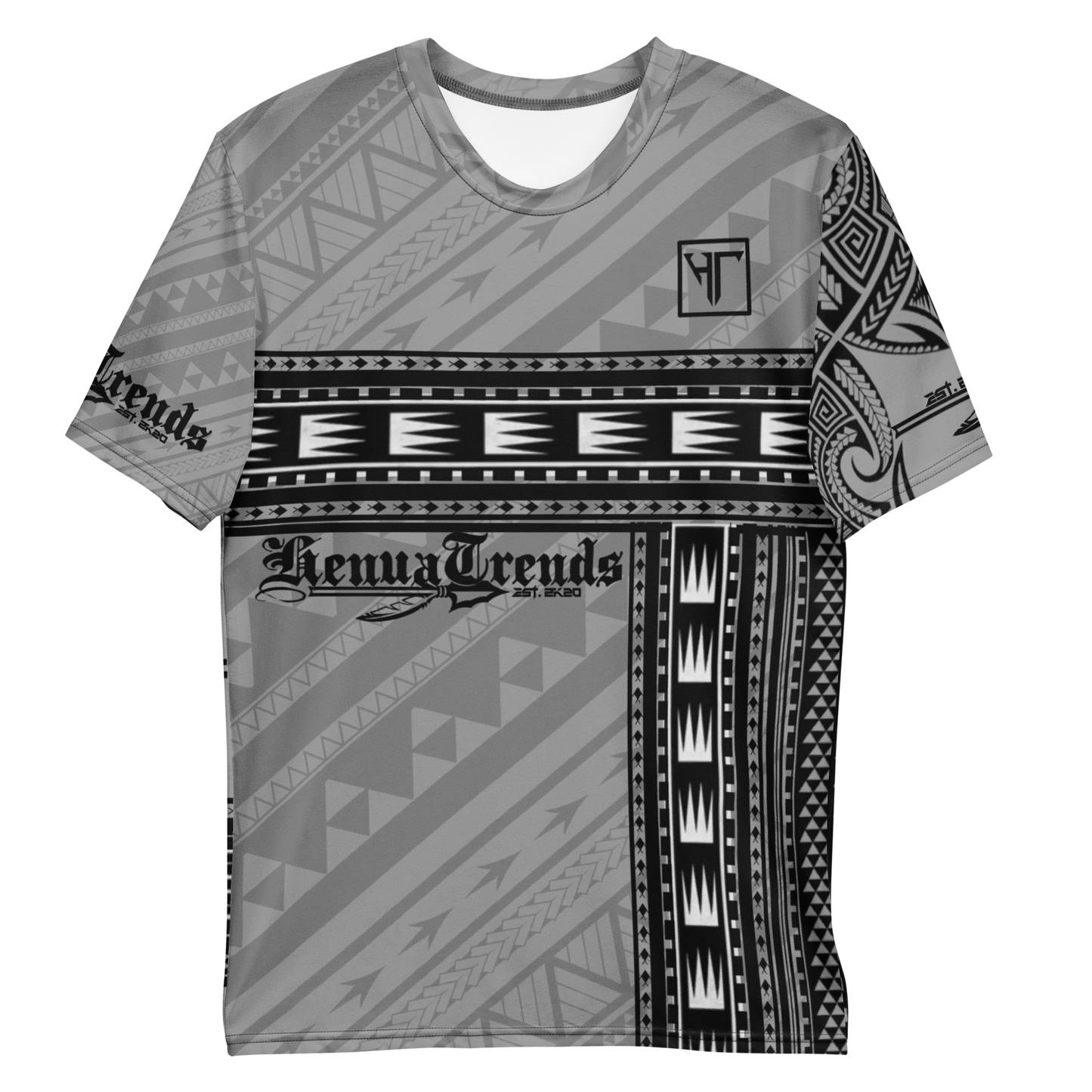 HENUATRENDs gray tribal t-shirt