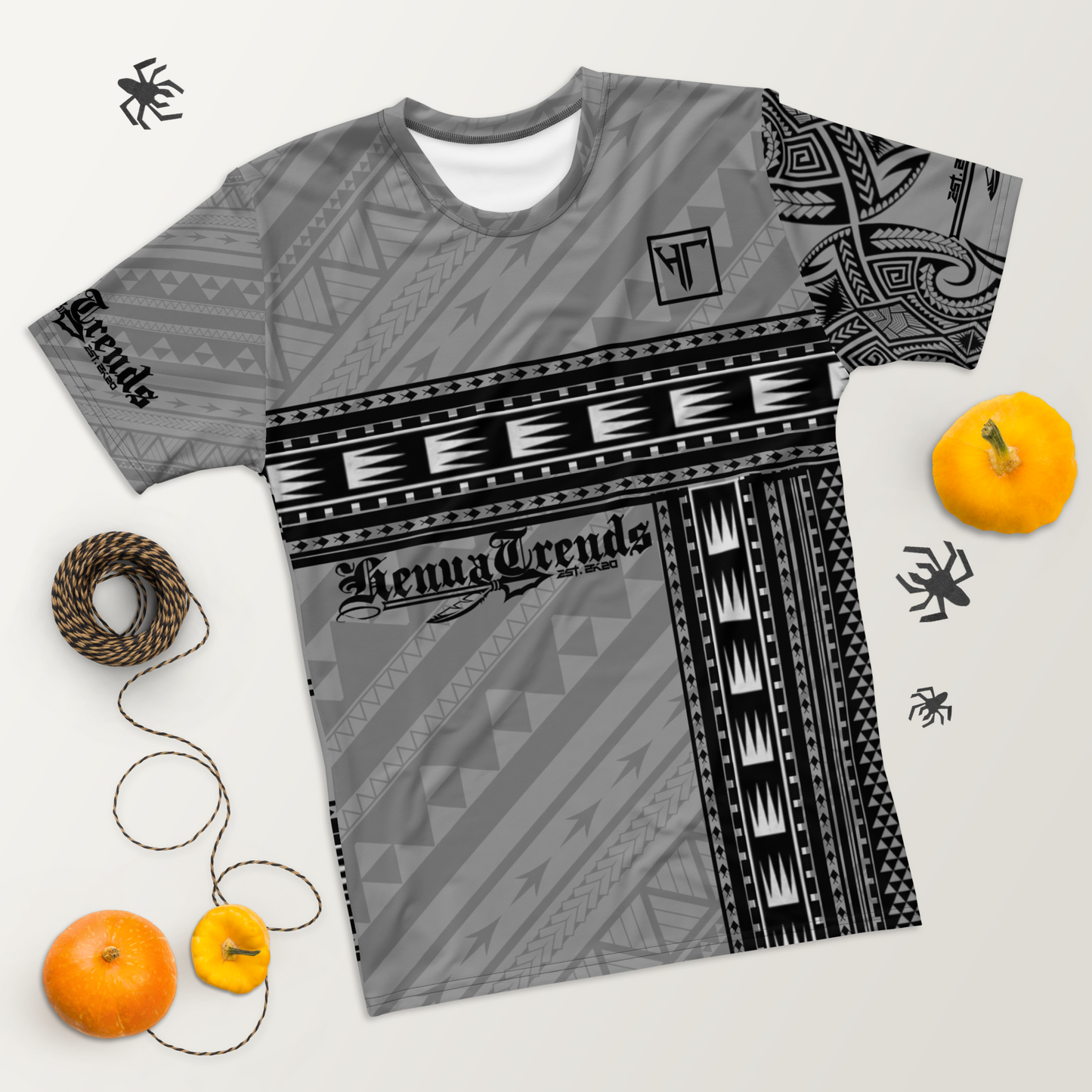 HENUATRENDs gray tribal t-shirt