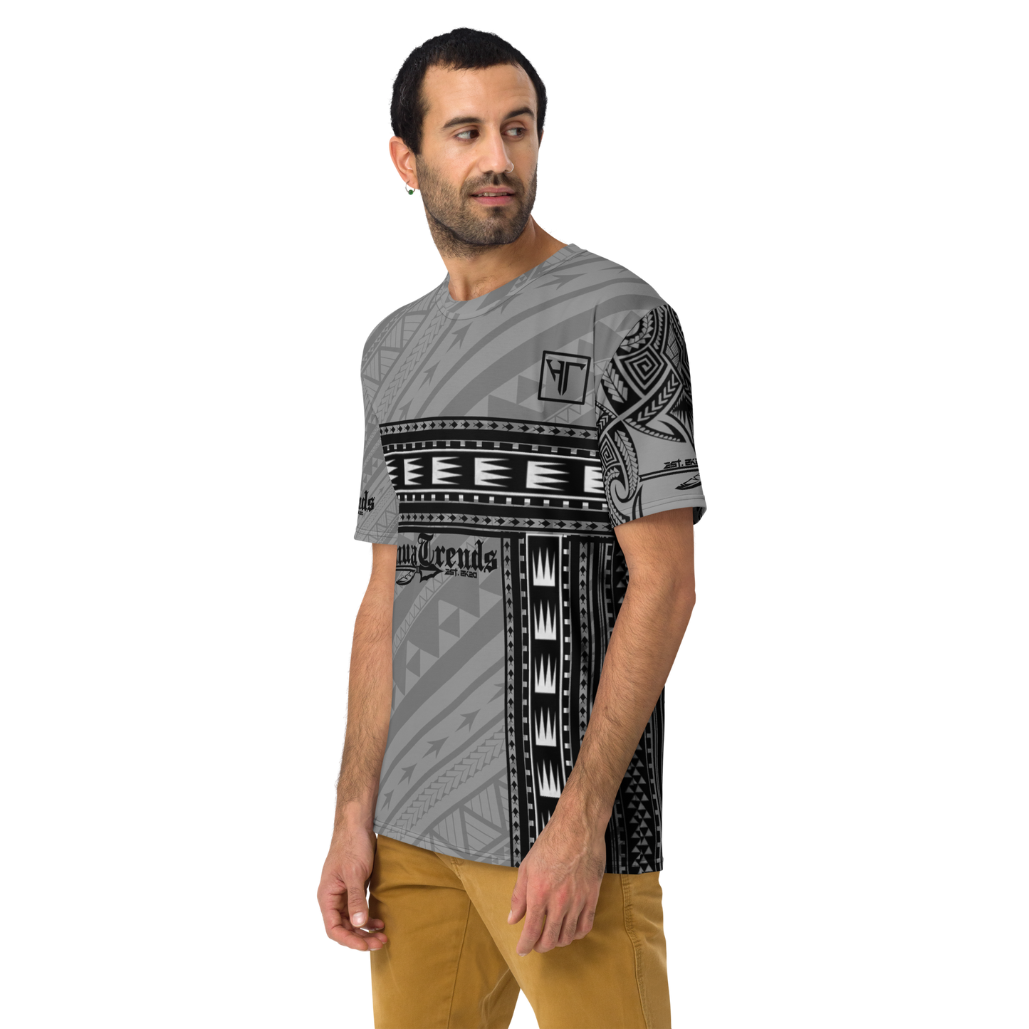 HENUATRENDs gray tribal t-shirt