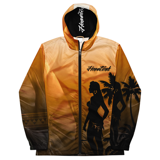 Island girl BLK ORNGE windbreaker