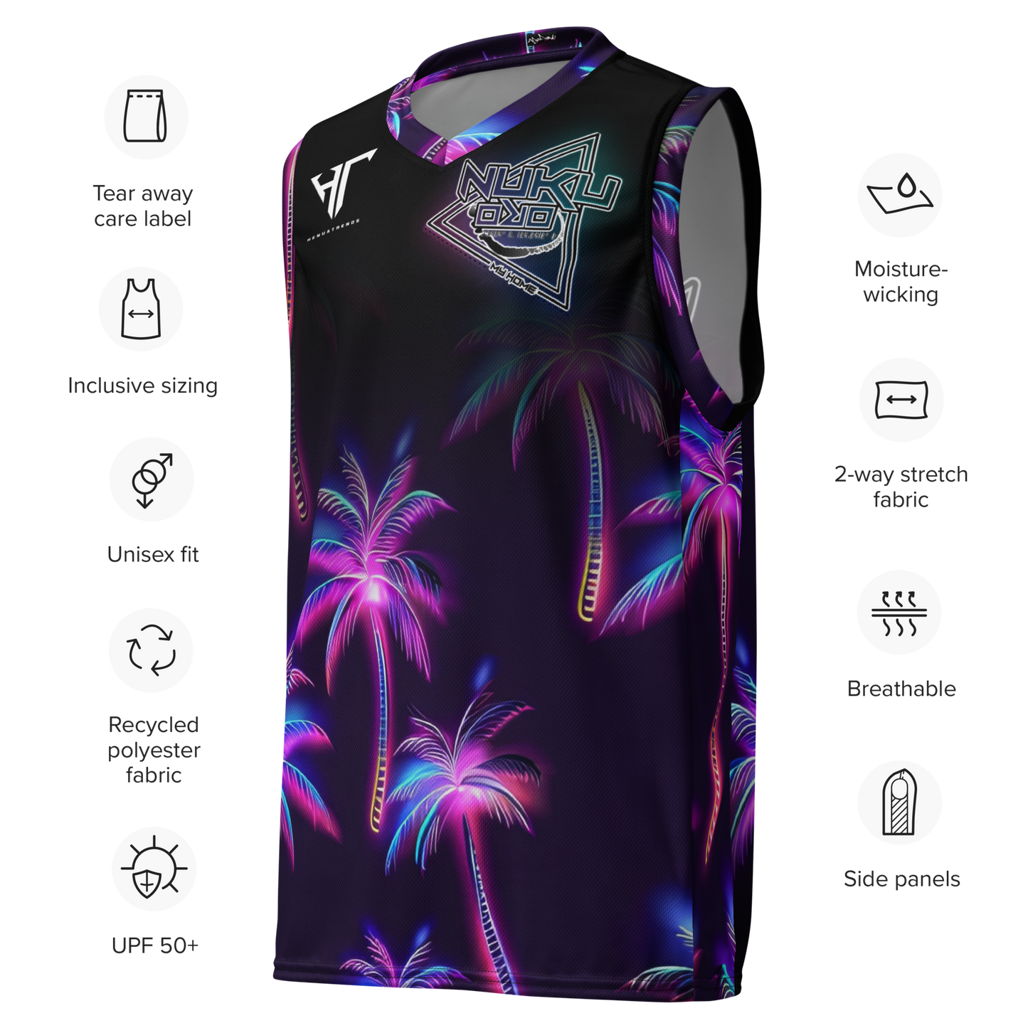 Neon Nui NUKU basketball jersey