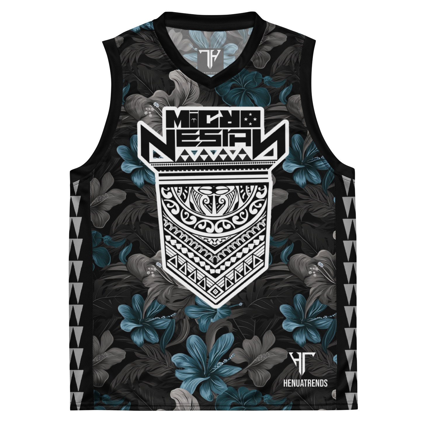 MICRONESIAN floral unisex basketball jersey