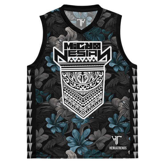 MICRONESIAN floral unisex basketball jersey