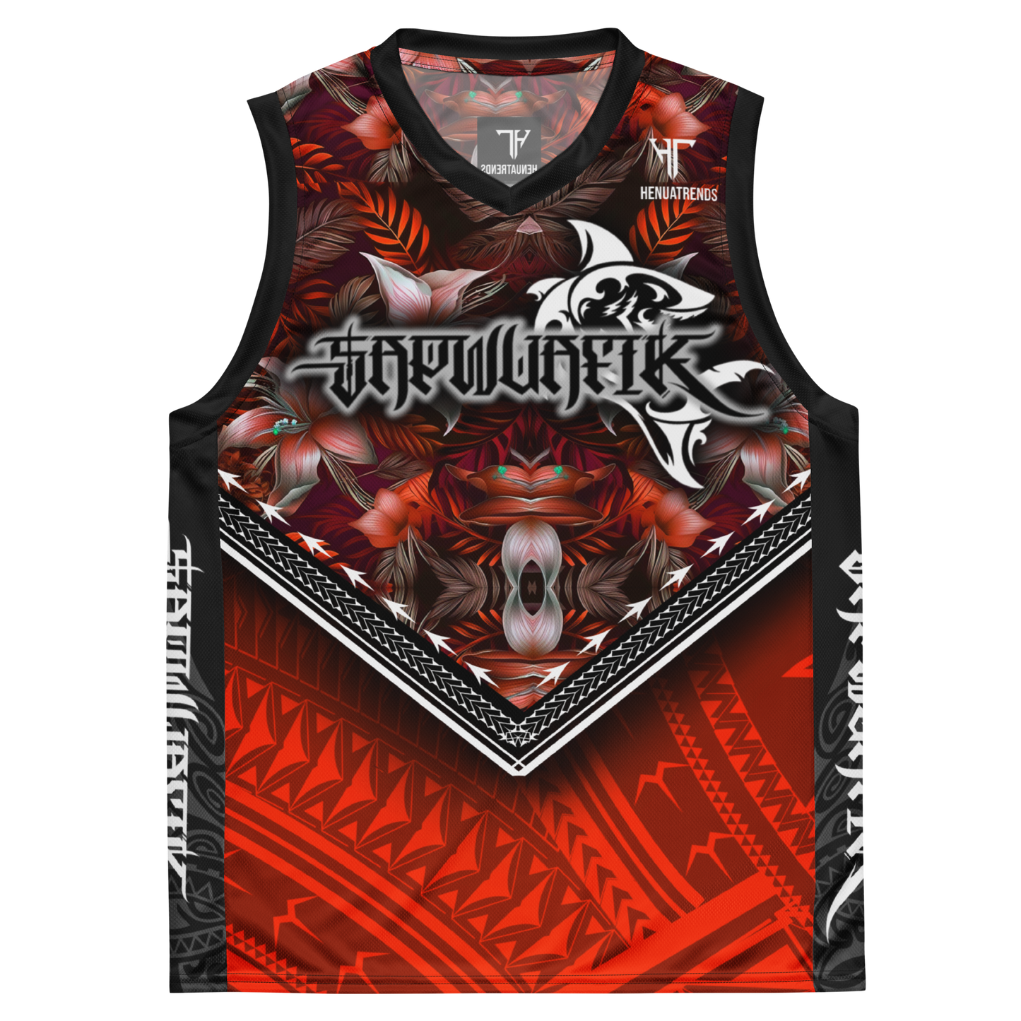 SAPWUAFIK TRIBAL RED unisex basketball jersey