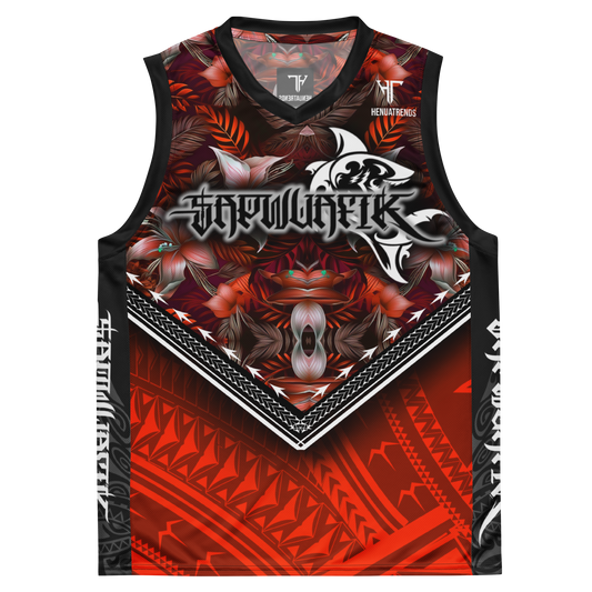 SAPWUAFIK TRIBAL RED unisex basketball jersey