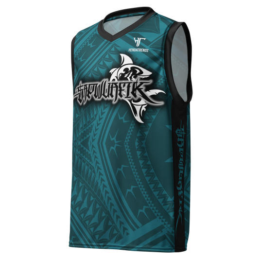 SAPWUAFIK TRIBAL BLUE unisex basketball jersey