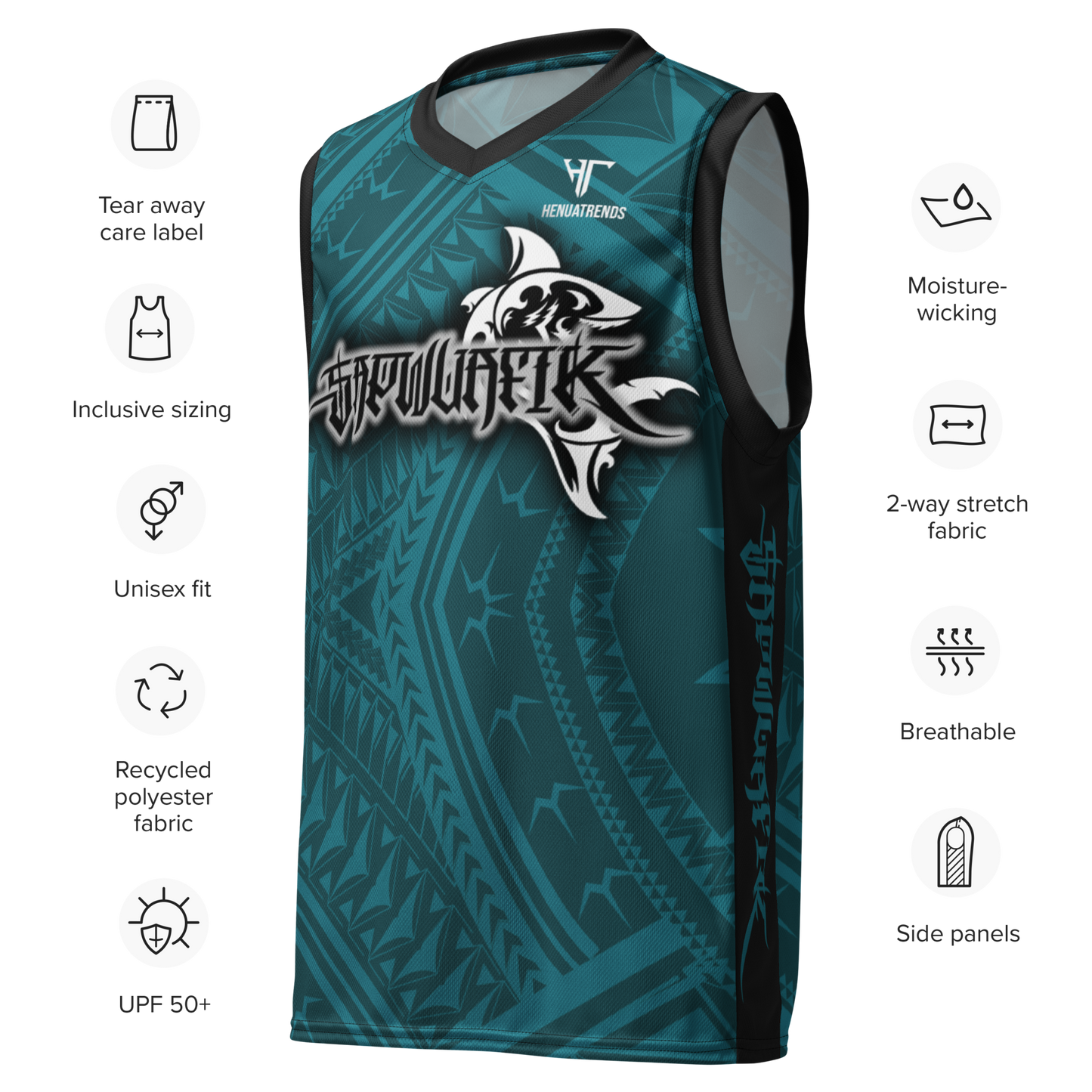 SAPWUAFIK TRIBAL BLUE unisex basketball jersey