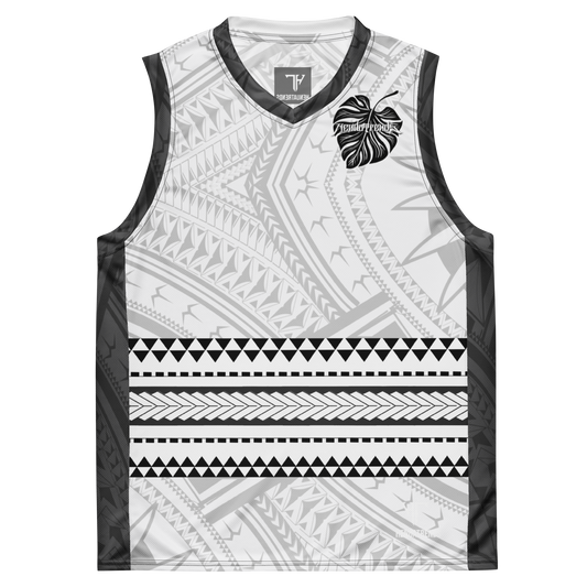 HT light gray tribal unisex basketball jersey