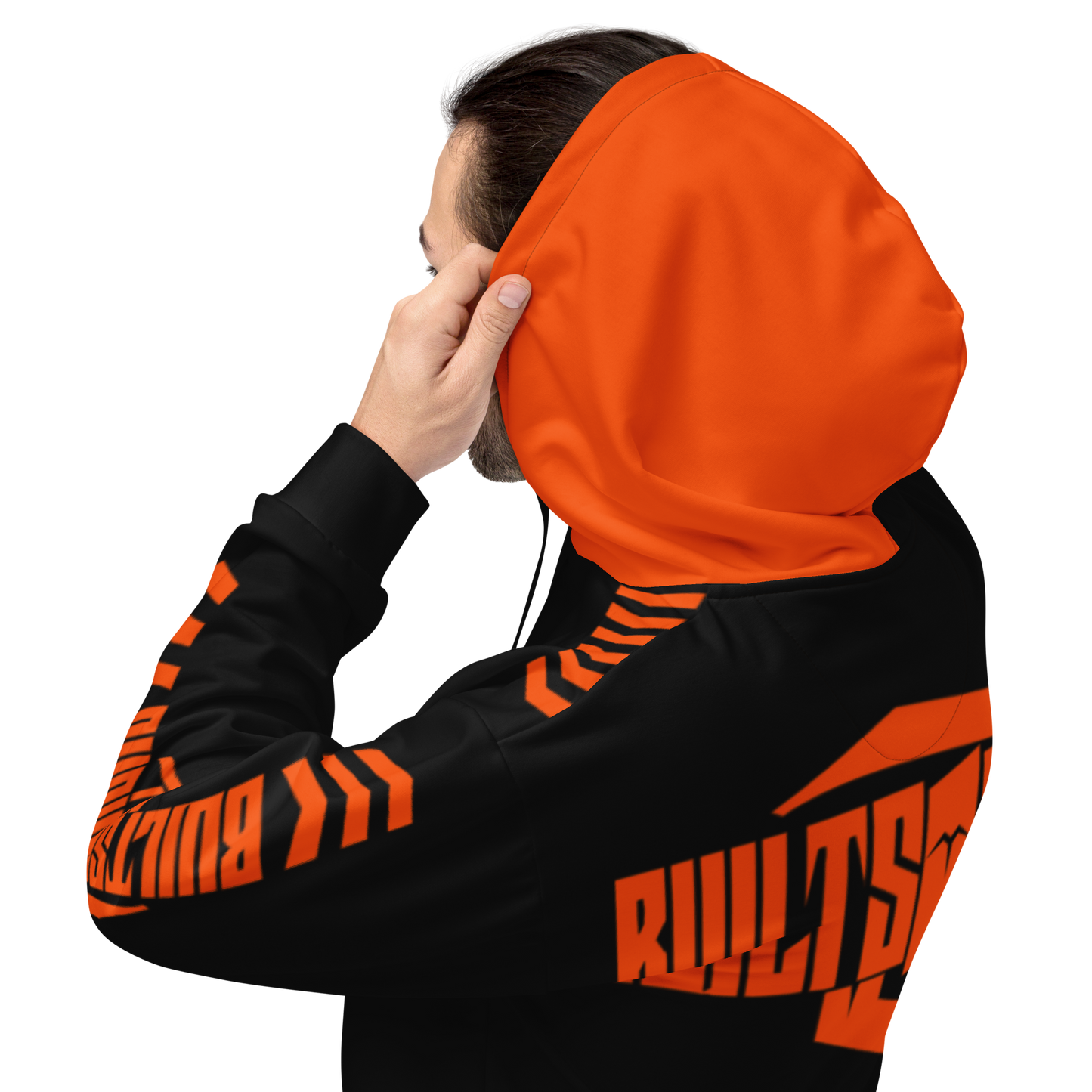 BUILTSTRONG blk&ornge Unisex Hoodie