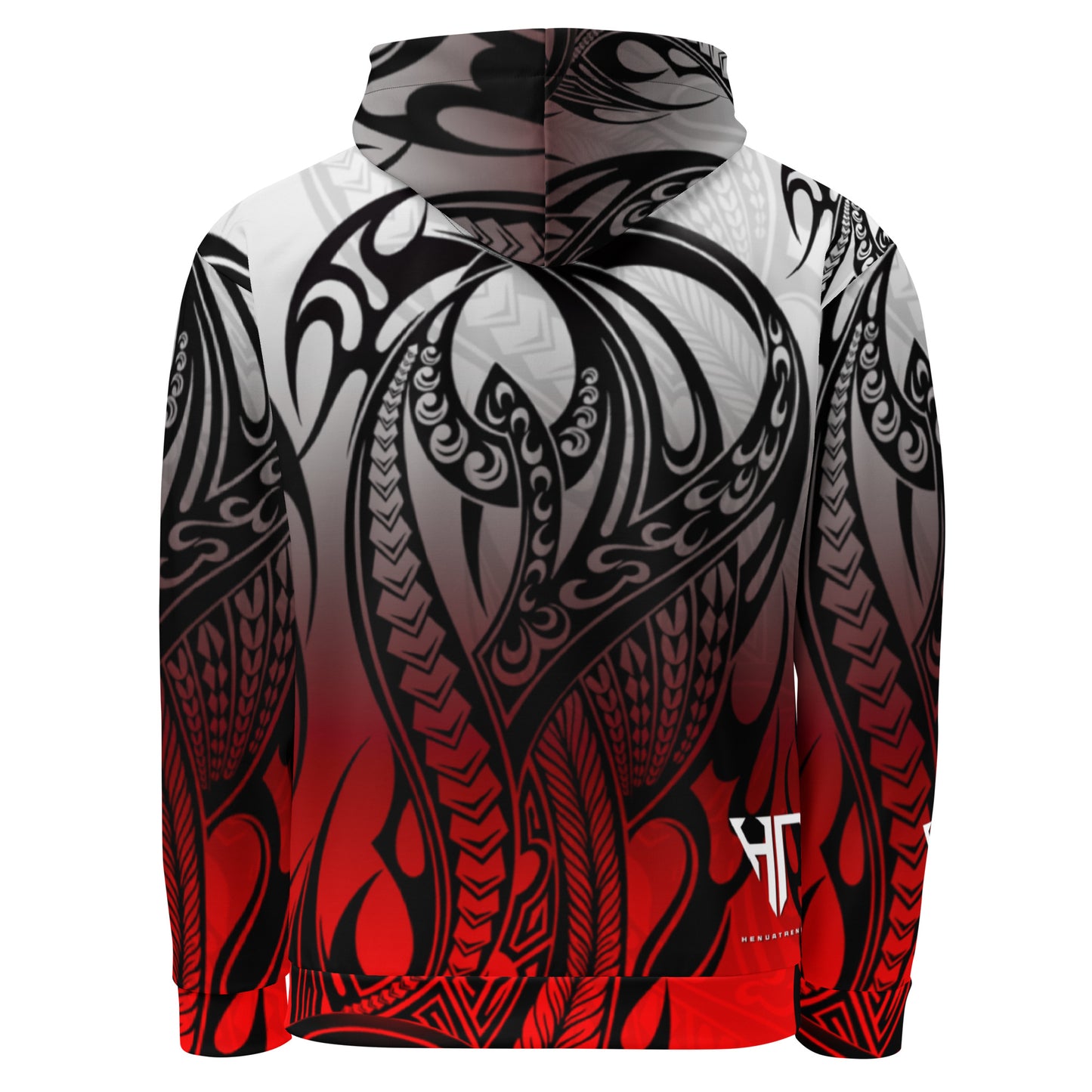 RedGray gradient tribal Unisex Hoodie