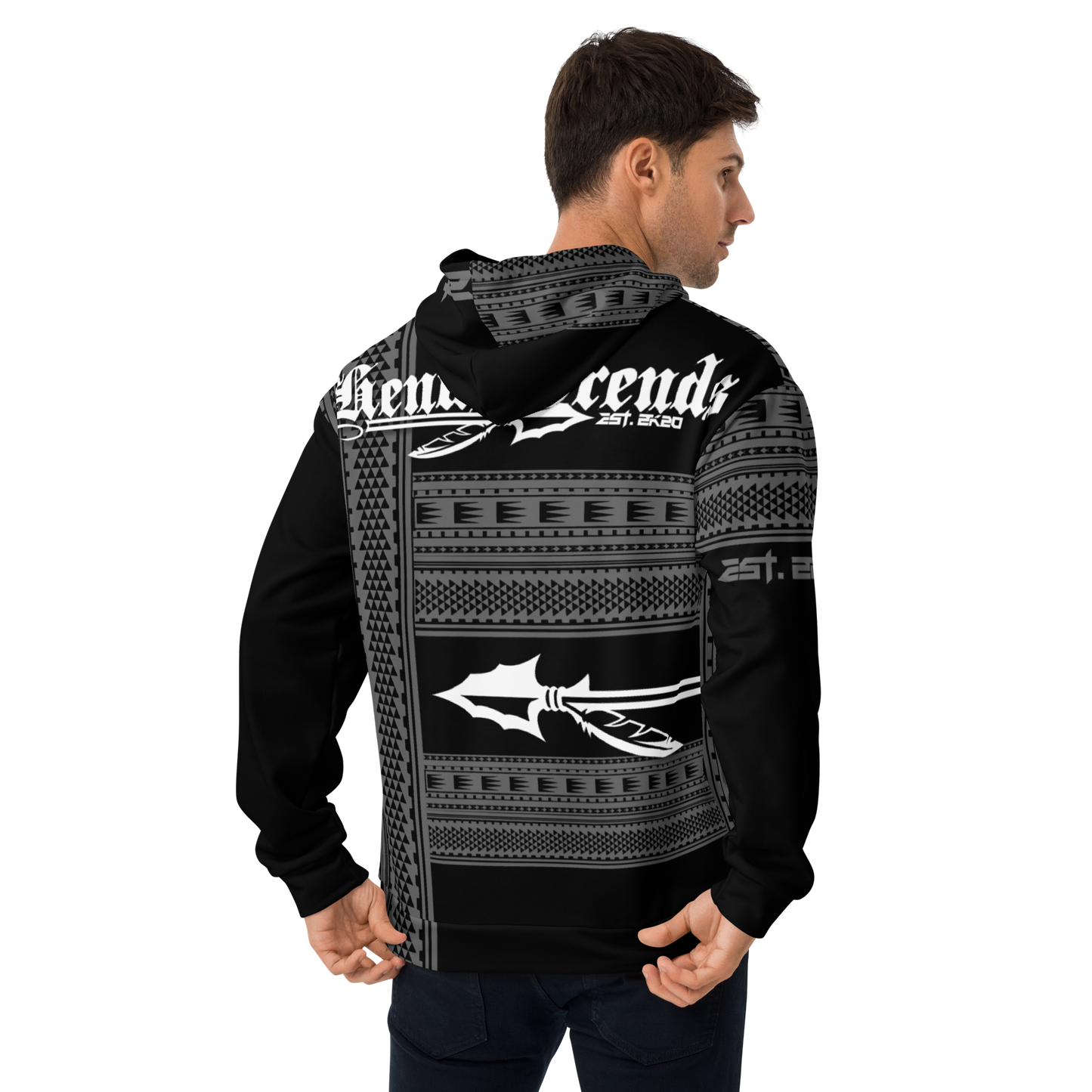 HENUATRENDS BLK TRIBAL Unisex Hoodie