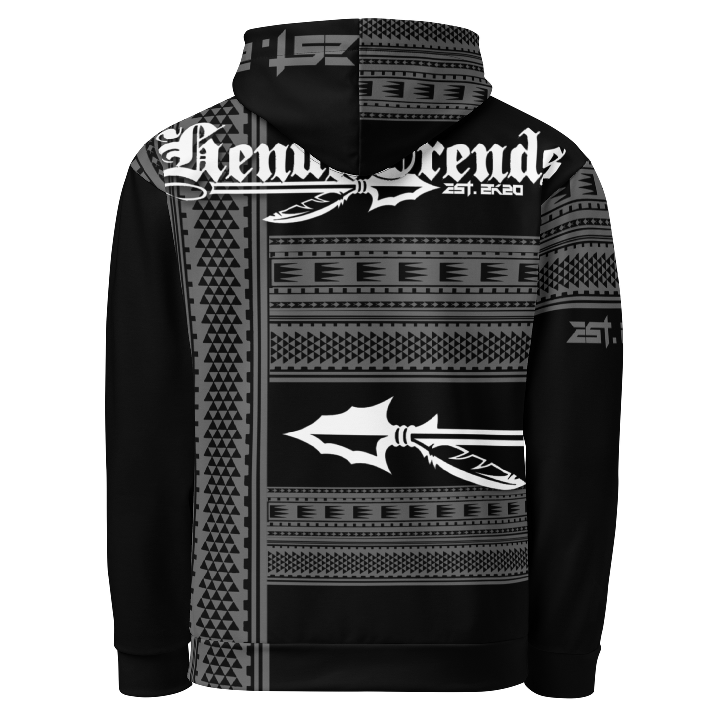 HENUATRENDS BLK TRIBAL Unisex Hoodie