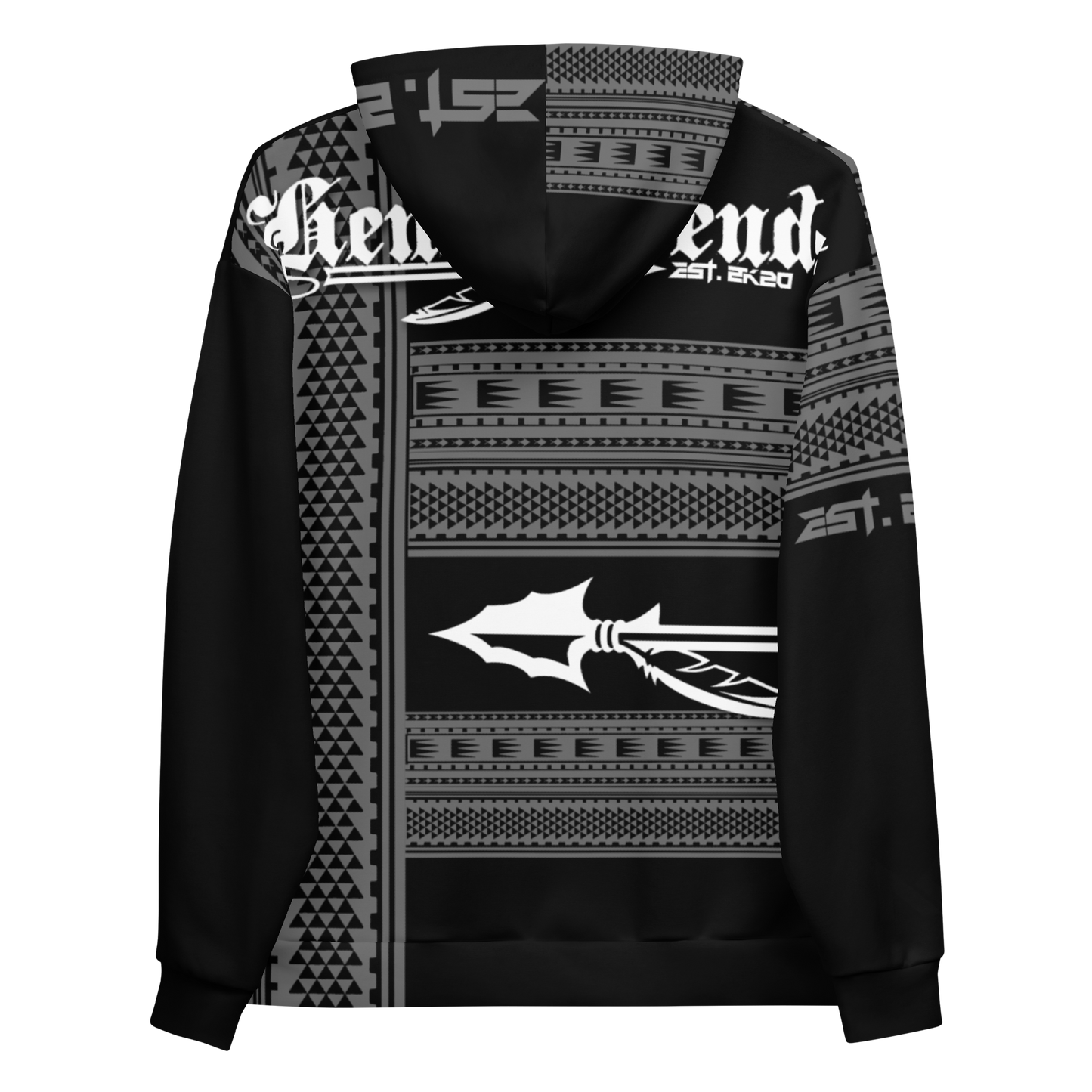 HENUATRENDS BLK TRIBAL Unisex Hoodie