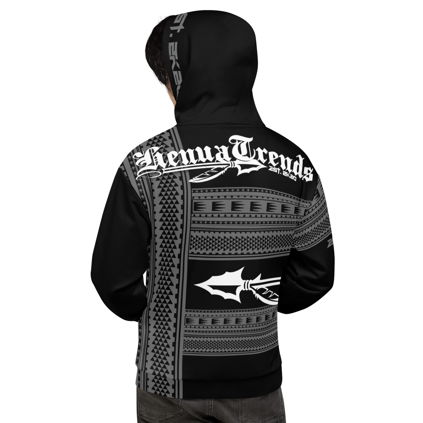 HENUATRENDS BLK TRIBAL Unisex Hoodie