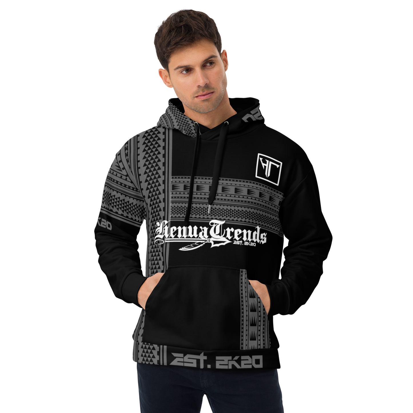 HENUATRENDS BLK TRIBAL Unisex Hoodie