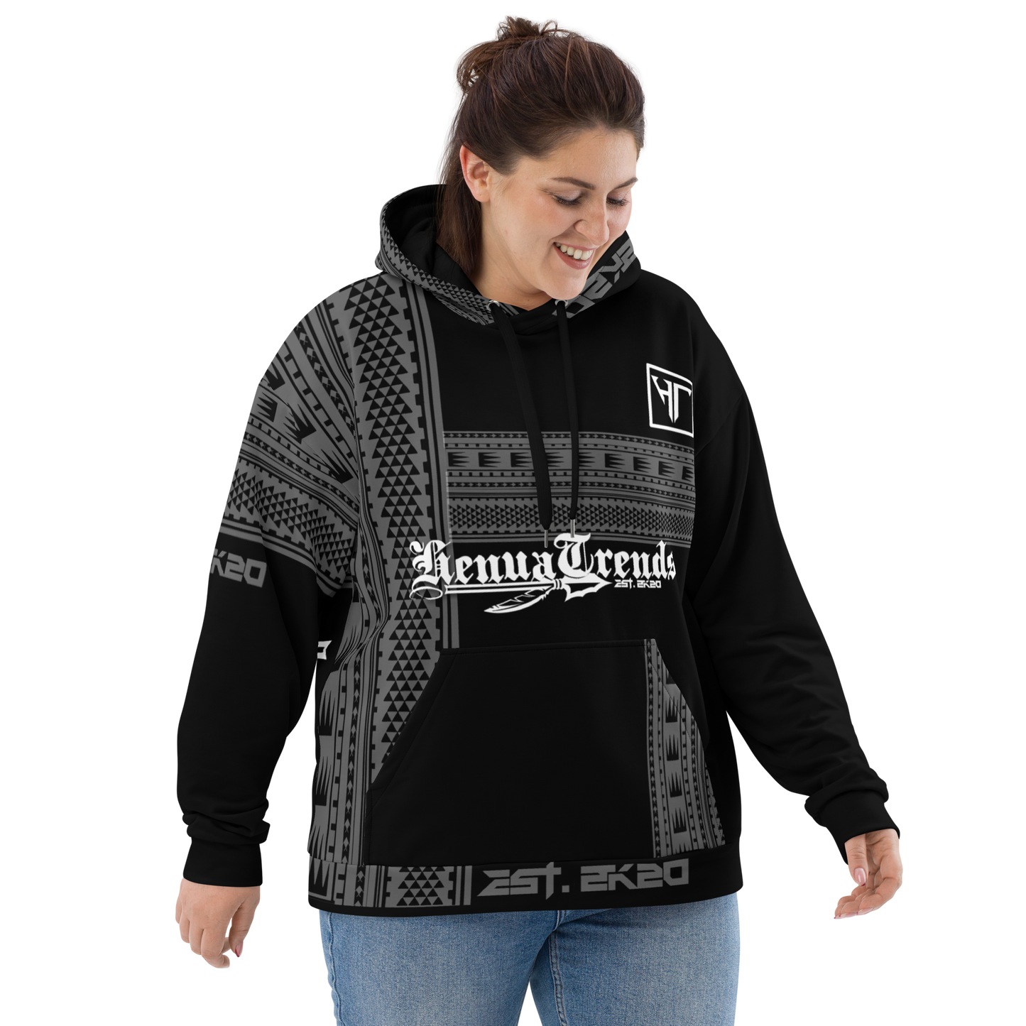 HENUATRENDS BLK TRIBAL Unisex Hoodie