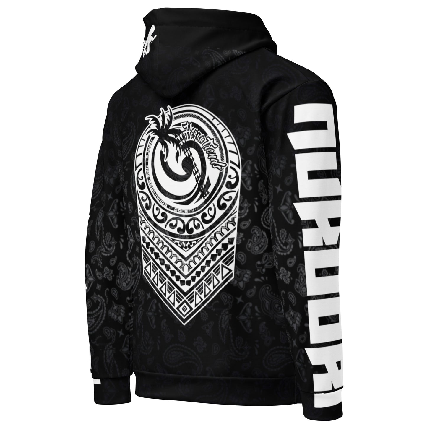 HENUATRENDS bandana bckgrnd blik Unisex Hoodie