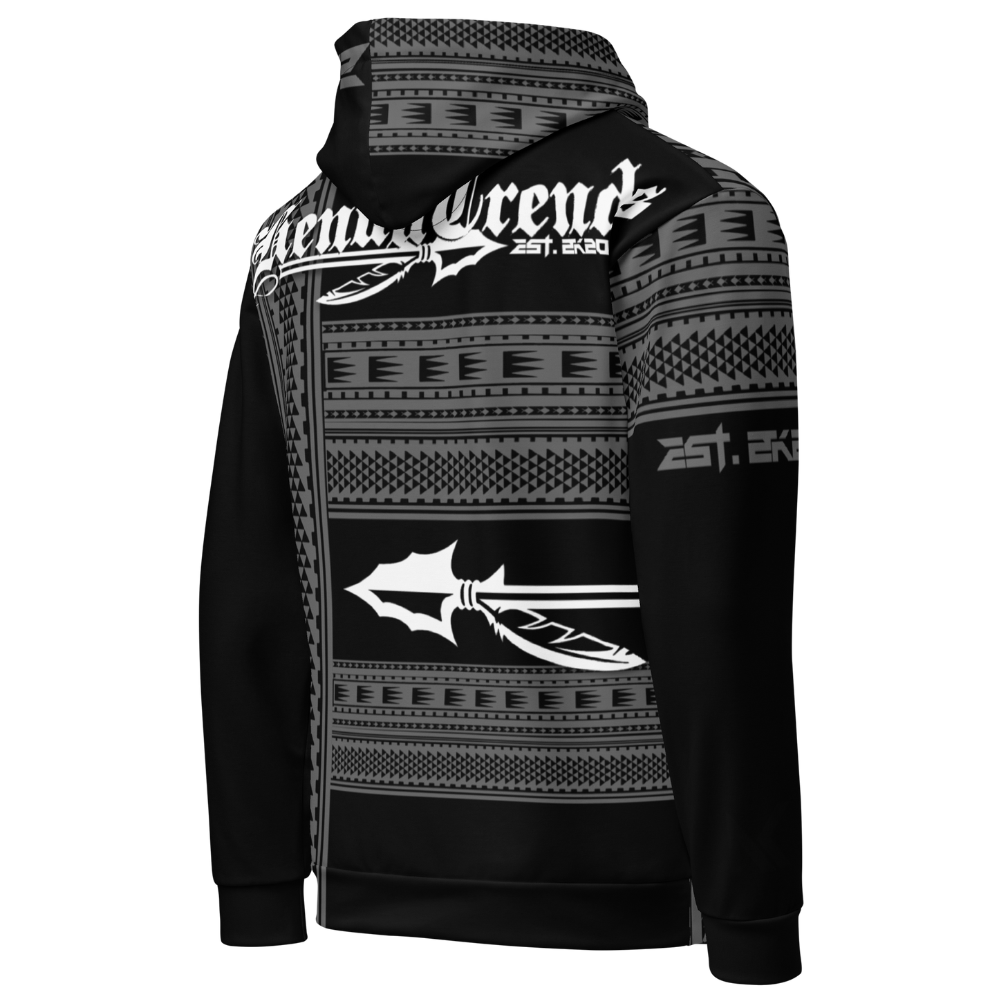 HENUATRENDS BLK TRIBAL Unisex Hoodie