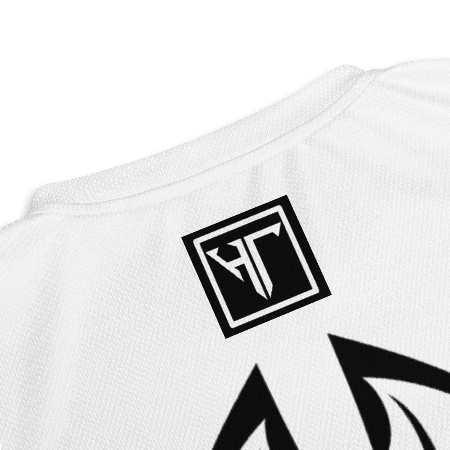 HT black tribal white vneck sports jersey