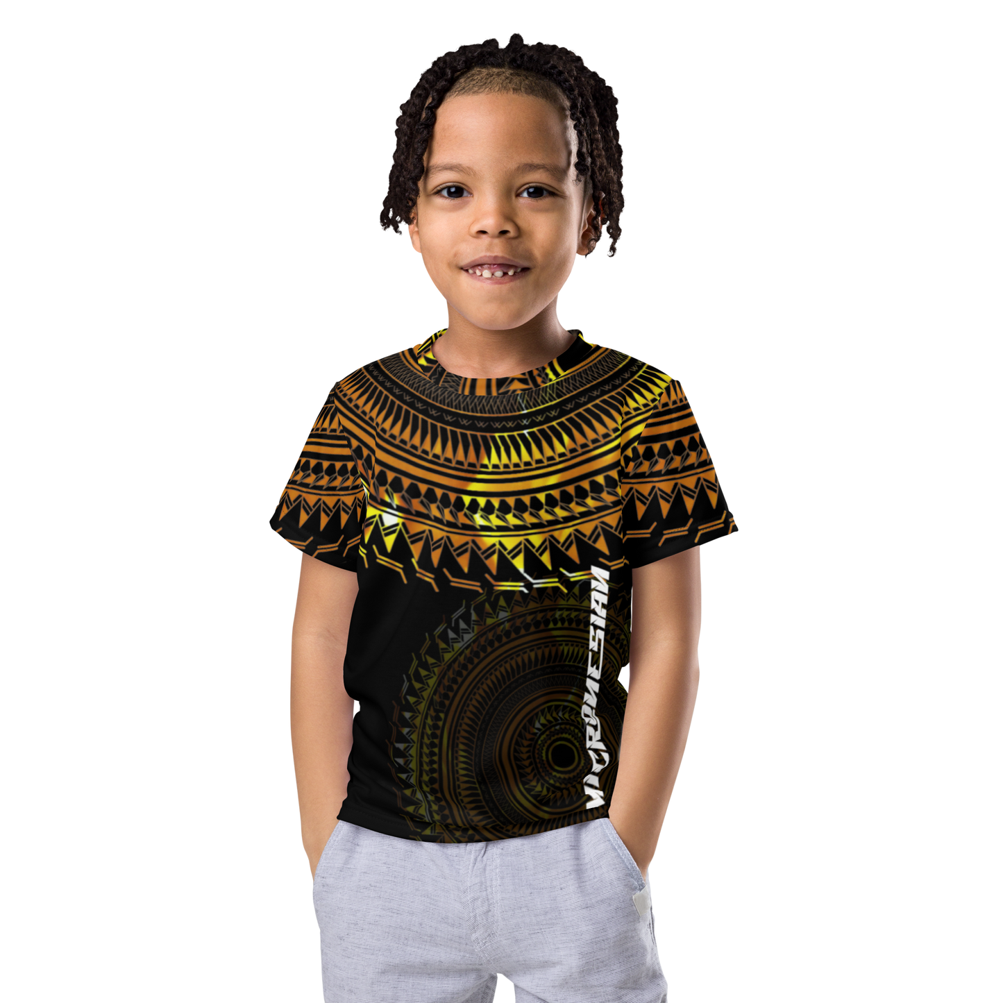 Blk&gold Micro Kids crew neck t-shirt