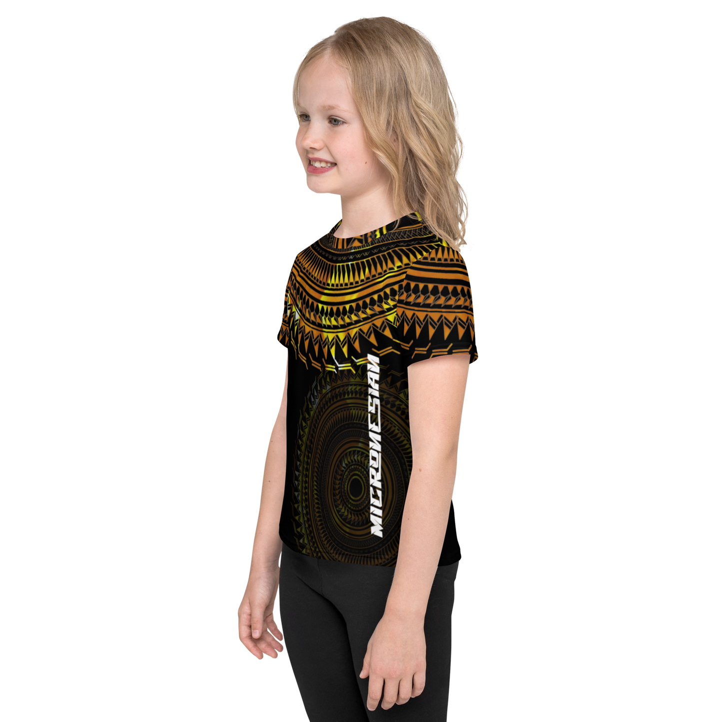 Blk&gold Micro Kids crew neck t-shirt