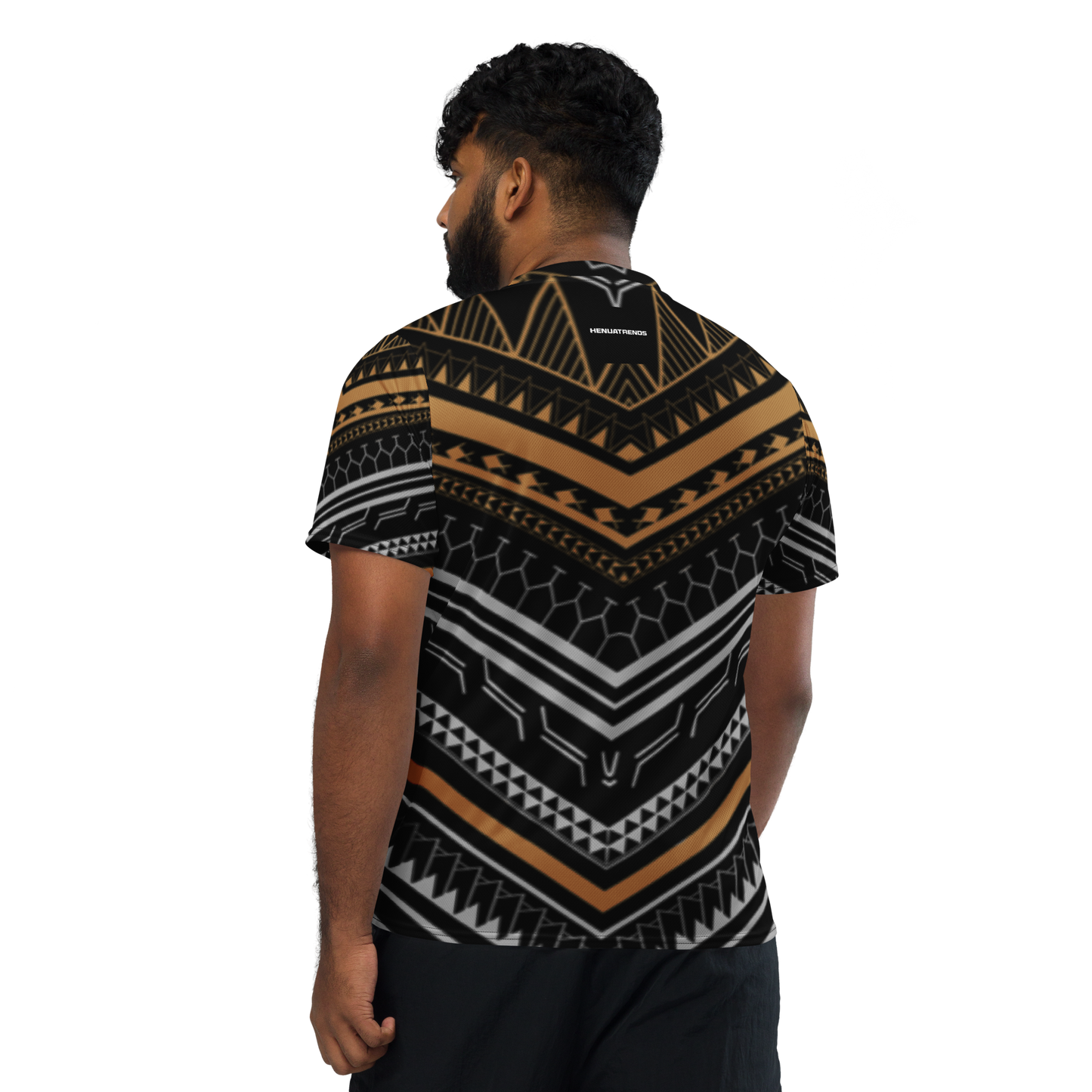 NUKUORO (bronze/brown tribal) unisex sports jersey