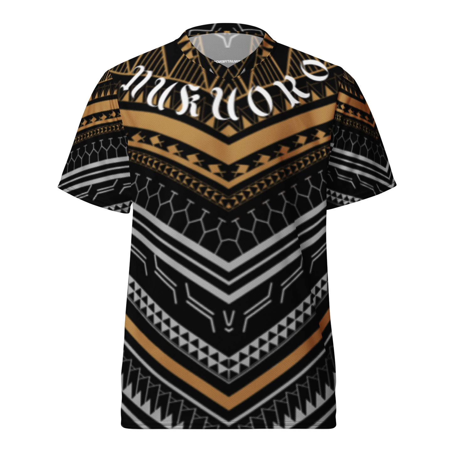 NUKUORO (bronze/brown tribal) unisex sports jersey