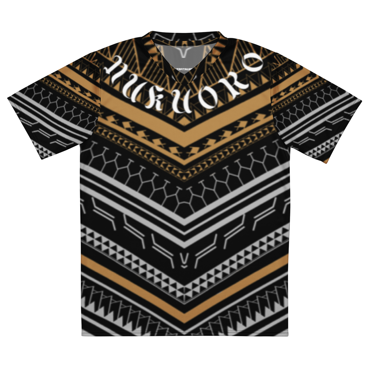 NUKUORO (bronze/brown tribal) unisex sports jersey