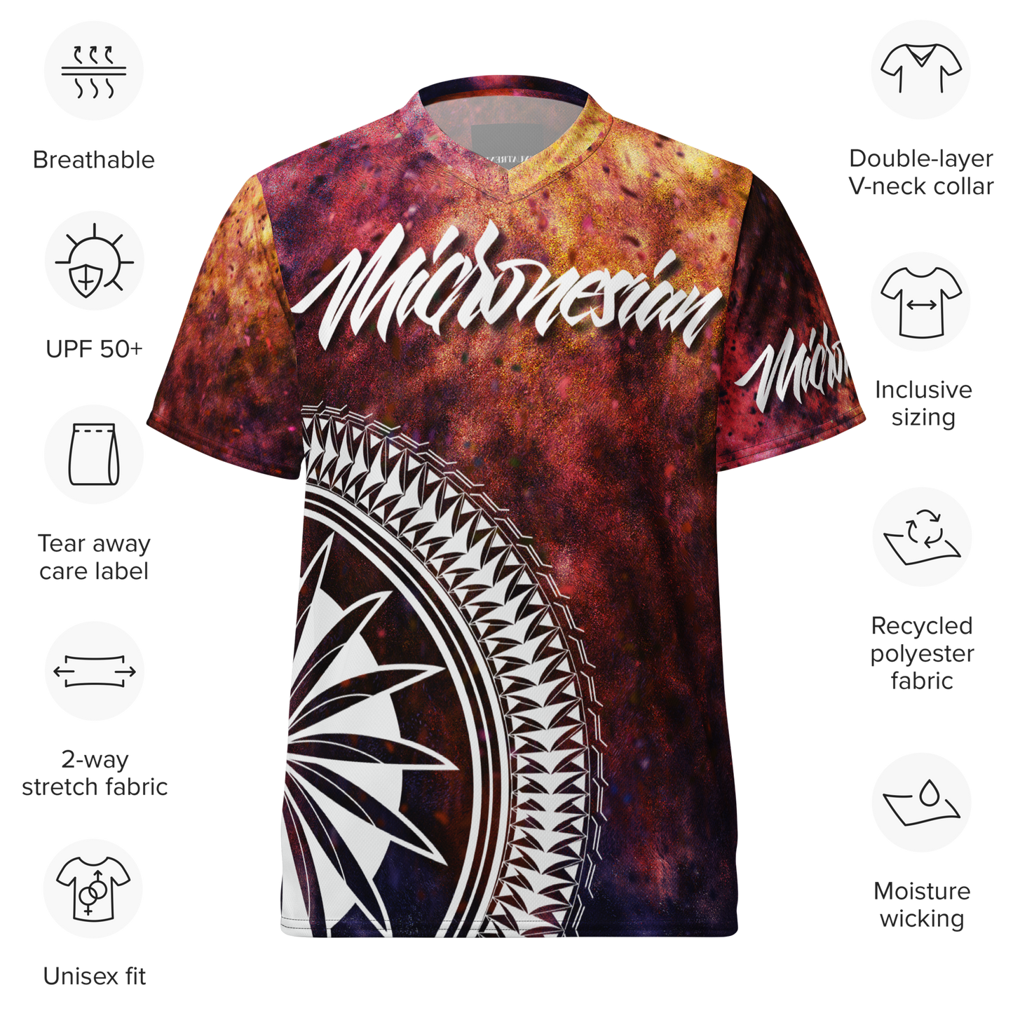 Micronesian unisex sports jersey